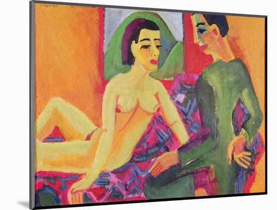The Couple, 1923-Ernst Ludwig Kirchner-Mounted Giclee Print