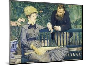 The Couple Guillemet in a Conversatory, 1879-Edouard Manet-Mounted Giclee Print