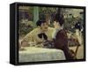 The Couple of Pere Lathuille, 1879-Edouard Manet-Framed Stretched Canvas