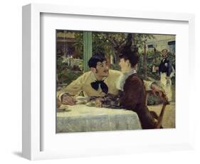 The Couple of Pere Lathuille, 1879-Edouard Manet-Framed Giclee Print