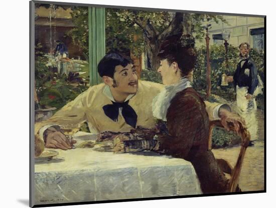 The Couple of Pere Lathuille, 1879-Edouard Manet-Mounted Giclee Print