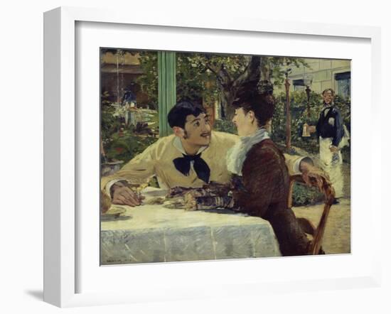 The Couple of Pere Lathuille, 1879-Edouard Manet-Framed Giclee Print