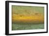 The Courgent Plain after Snowfall (Oil on Canvas)-Antoine Chintreuil-Framed Giclee Print