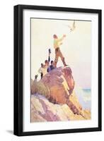 The Courier of the Air-Newell Convers Wyeth-Framed Art Print