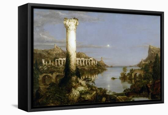The Course of Empire - Desolation-Thomas Cole-Framed Stretched Canvas