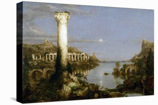 The Course of Empire - Desolation-Thomas Cole-Stretched Canvas