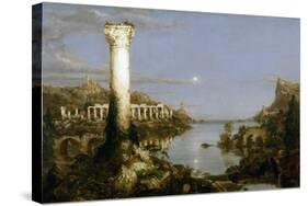 The Course of Empire - Desolation-Thomas Cole-Stretched Canvas