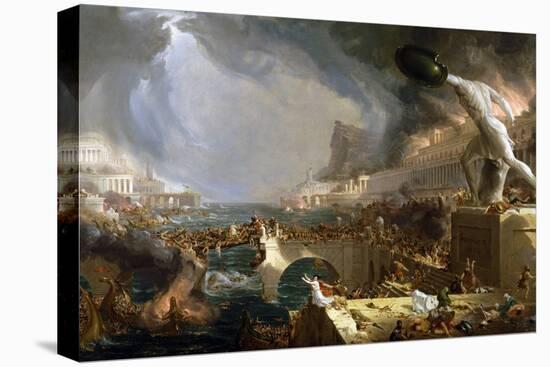 The Course of Empire - Destruction-Thomas Cole-Stretched Canvas