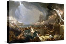 The Course of Empire - Destruction-Thomas Cole-Stretched Canvas