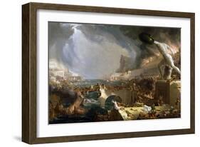 The Course of Empire - Destruction-Thomas Cole-Framed Premium Giclee Print