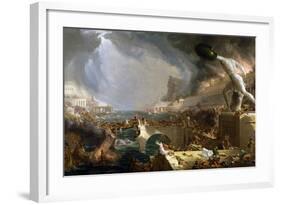 The Course of Empire - Destruction-Thomas Cole-Framed Giclee Print