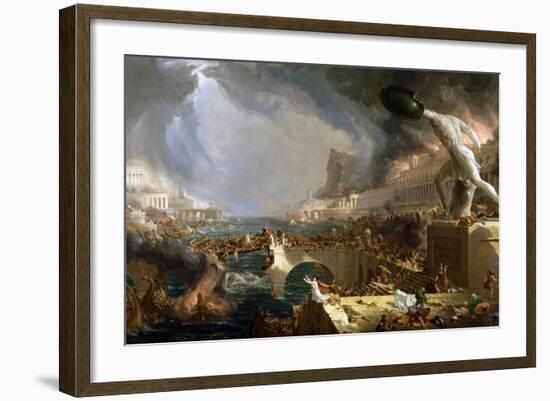 The Course of Empire - Destruction-Thomas Cole-Framed Giclee Print