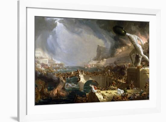 The Course of Empire - Destruction-Thomas Cole-Framed Giclee Print