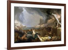 The Course of Empire - Destruction-Thomas Cole-Framed Giclee Print