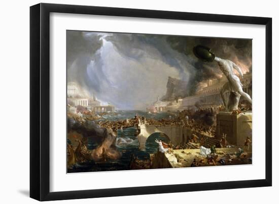 The Course of Empire - Destruction-Thomas Cole-Framed Giclee Print