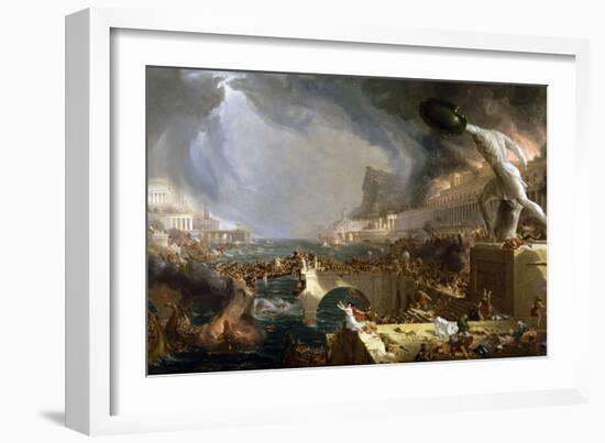 The Course of Empire - Destruction-Thomas Cole-Framed Giclee Print