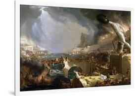 The Course of Empire - Destruction-Thomas Cole-Framed Giclee Print