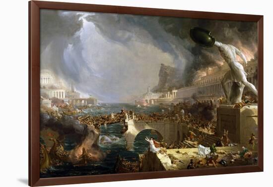 The Course of Empire - Destruction-Thomas Cole-Framed Giclee Print