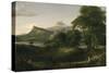 The Course of Empire: the Arcadian or Pastoral State, C.1836-Thomas Cole-Stretched Canvas