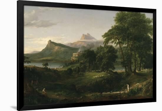 The Course of Empire: the Arcadian or Pastoral State, C.1836-Thomas Cole-Framed Giclee Print