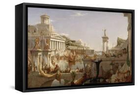 The Course of Empire: the Consummation of the Empire, C.1835-36-Thomas Cole-Framed Stretched Canvas