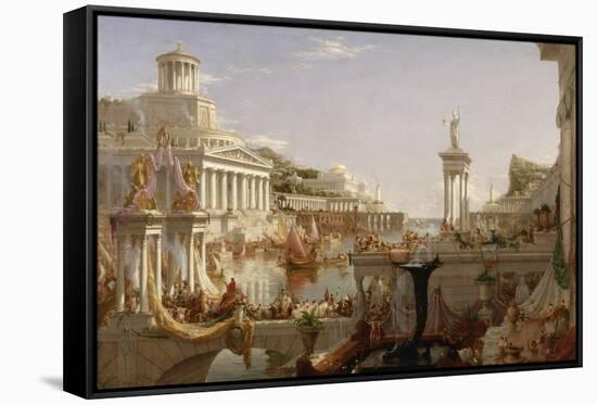 The Course of Empire: the Consummation of the Empire, C.1835-36-Thomas Cole-Framed Stretched Canvas