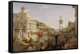 The Course of Empire: the Consummation of the Empire, C.1835-36-Thomas Cole-Framed Stretched Canvas