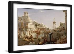 The Course of Empire: the Consummation of the Empire, C.1835-36-Thomas Cole-Framed Premium Giclee Print