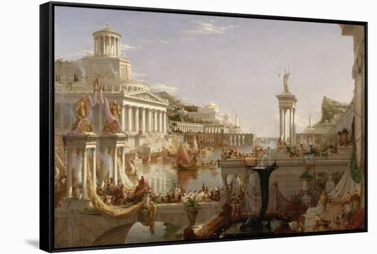 The Course of Empire: the Consummation of the Empire, C.1835-36-Thomas Cole-Framed Stretched Canvas