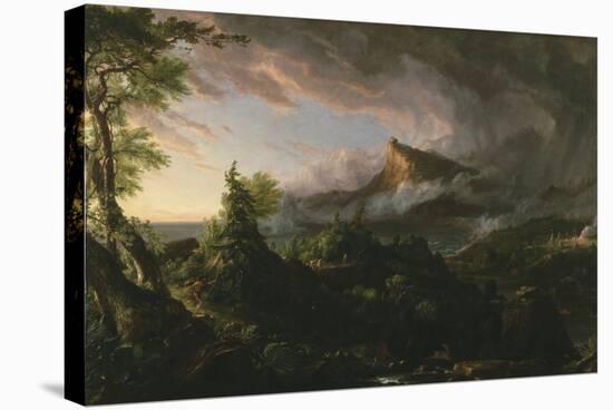 The Course of Empire: the Savage State, 1833-36-Thomas Cole-Stretched Canvas