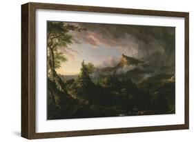 The Course of Empire: the Savage State, 1833-36-Thomas Cole-Framed Giclee Print