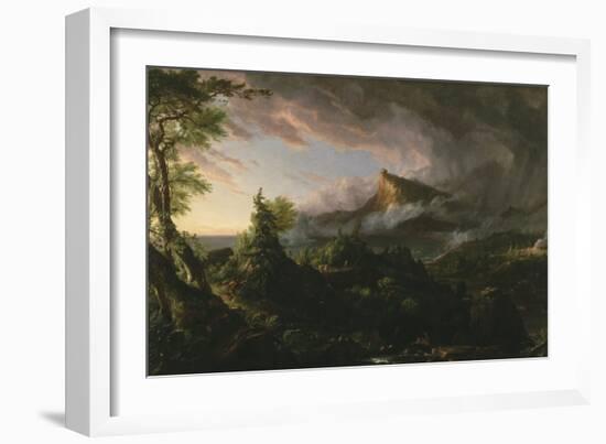The Course of Empire: the Savage State, 1833-36-Thomas Cole-Framed Giclee Print