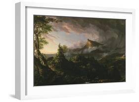 The Course of Empire: the Savage State, 1833-36-Thomas Cole-Framed Giclee Print