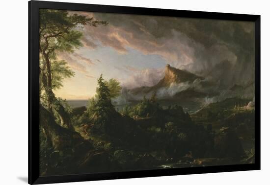 The Course of Empire: the Savage State, 1833-36-Thomas Cole-Framed Giclee Print