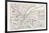 The Course of the River St. Lawrence as Far as Quebec (From Popple's Atlas, 1730) Canada, 1870S-null-Framed Giclee Print