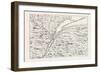 The Course of the River St. Lawrence as Far as Quebec (From Popple's Atlas, 1730) Canada, 1870S-null-Framed Giclee Print