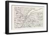 The Course of the River St. Lawrence as Far as Quebec (From Popple's Atlas, 1730) Canada, 1870S-null-Framed Giclee Print