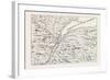 The Course of the River St. Lawrence as Far as Quebec (From Popple's Atlas, 1730) Canada, 1870S-null-Framed Giclee Print