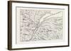 The Course of the River St. Lawrence as Far as Quebec (From Popple's Atlas, 1730) Canada, 1870S-null-Framed Giclee Print