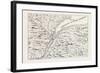 The Course of the River St. Lawrence as Far as Quebec (From Popple's Atlas, 1730) Canada, 1870S-null-Framed Giclee Print