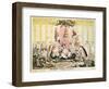The Court at Brighton a La Chinese, 1816-George Cruikshank-Framed Giclee Print