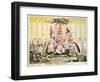 The Court at Brighton a La Chinese, 1816-George Cruikshank-Framed Giclee Print