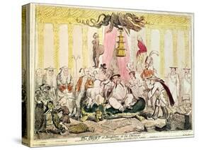 The Court at Brighton a La Chinese, 1816-George Cruikshank-Stretched Canvas