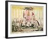 The Court at Brighton a La Chinese, 1816-George Cruikshank-Framed Giclee Print