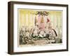 The Court at Brighton a La Chinese, 1816-George Cruikshank-Framed Giclee Print