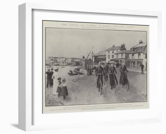 The Court at Cowes, a Royal Cycling Party-Amedee Forestier-Framed Giclee Print