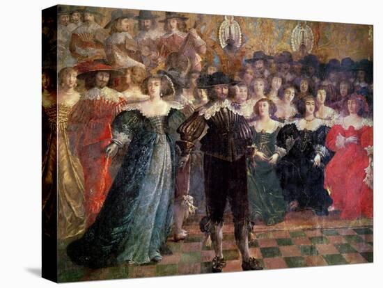 The Court Ball-Abraham Bosse-Stretched Canvas