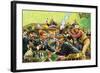 The Court Case of Temple Lee Houston Turned into a Running Gun Battle-Harry Green-Framed Giclee Print