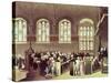 The Court of Chancery, Lincoln's Inn Fields, 1808 from Ackermann's 'Microcosm of London'-T. & Pugin Rowlandson-Stretched Canvas