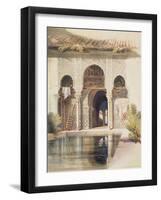 The Court of Myrtles, Alhambra, Mid-19th Century-A. Margaretta Burr-Framed Giclee Print